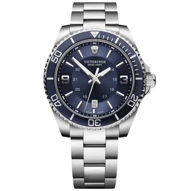 【VICTORINOX 瑞士維氏】Maverick 經典時尚石英腕錶 畢業禮物 送禮 推薦(VISA-242007)