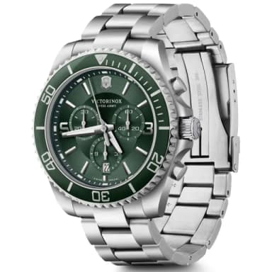 【VICTORINOX 瑞士維氏】Maverick 經典時尚計時腕錶 畢業禮物 送禮 推薦(VISA-241946)