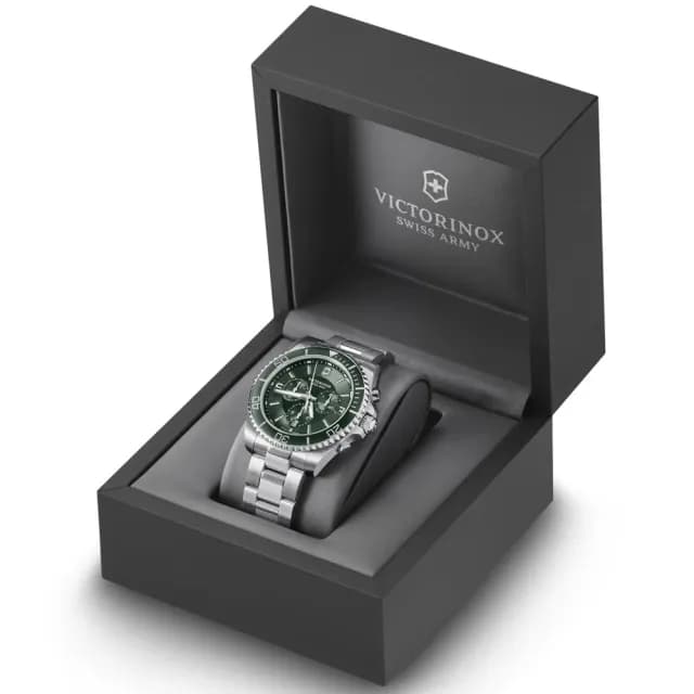 【VICTORINOX 瑞士維氏】Maverick 經典時尚計時腕錶 畢業禮物 送禮 推薦(VISA-241946)