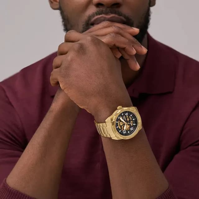 【FOSSIL】Bronson 開芯鏤空機械錶-48mm 禮物 送禮 推薦(ME3257)