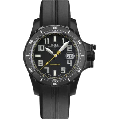 【BALL 波爾】B1_ 鈦 天文台認證300米潛水機械錶-42mm 送禮 推薦(DM2176A-P1CAJ-BK)