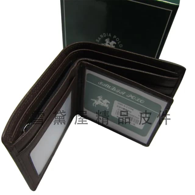 【SNOW.bagshop】情人節禮物 真皮包包  短夾專櫃男仕短夾100%進口軟牛皮標準尺寸固定型證件夾附品牌禮盒