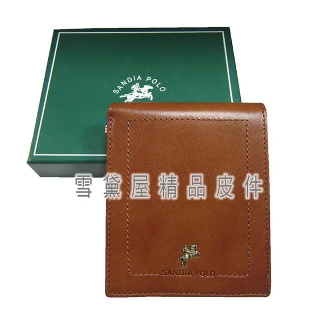 【SNOW.bagshop】父親節禮物 短夾專櫃男仕短型皮夾100%進口原皮革標準尺寸固定證夾附品牌禮盒