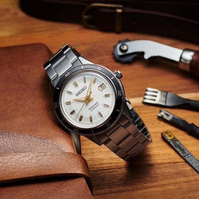 【SEIKO 精工】Presage系列 Style60’s 復古風 機械腕錶 母親節 禮物 推薦(SRPG03J1/4R35-05A0S)