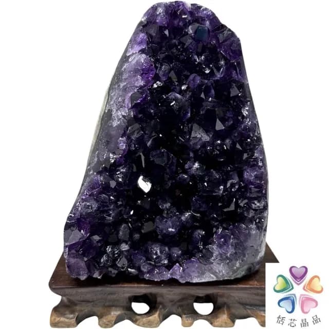 【恬芯晶品】ZA5頂級烏拉圭帝王紫水晶開運招財(辦公室消磁淨化風水財運業績財位招貴人紫晶鎮新年禮物新春)