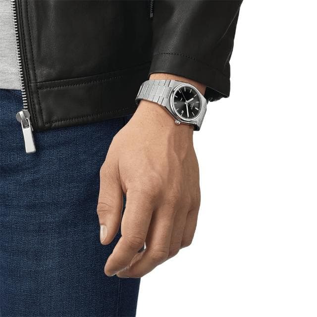 【TISSOT 天梭 官方授權】PRX系列70年代復刻手錶 石英錶 鋼帶 40mm 母親節 禮物 送禮(任選一款)