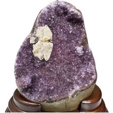 【恬芯晶品】PD3烏拉圭方解石水晶開運外來財(紫水晶消磁淨化財運財位招財招貴人紫晶鎮新年禮物新春)