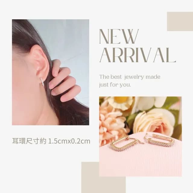 【GIUMKA】方框耳環．925純銀．抗敏(新年禮物)