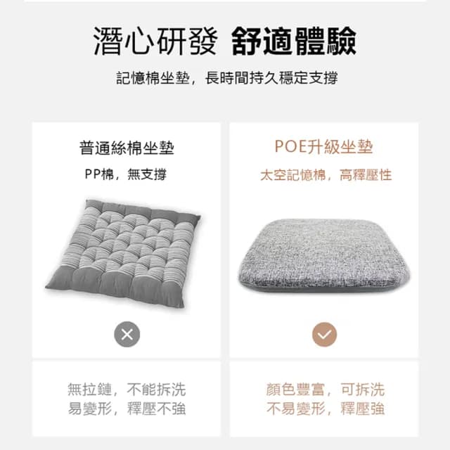 【kingkong】太空記憶棉坐墊 四季辦公室減壓椅墊 汽車坐墊(交換禮物)
