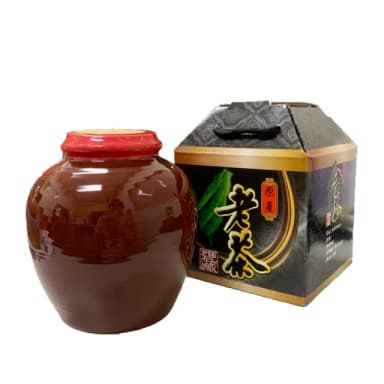 【喝茶閒閒】懷舊甕藏陳年老茶葉禮盒/300gx2甕(1斤;附精美提盒)
