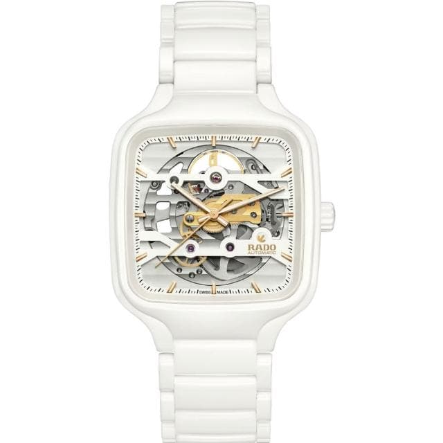 【Rado 雷達表】True真系列方形真讚開芯自動機械腕錶送禮推薦(R27126012)