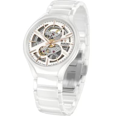 【Rado 雷達表】True 真系列開芯鏤空機械腕錶送禮推薦(R27106922/40mm)