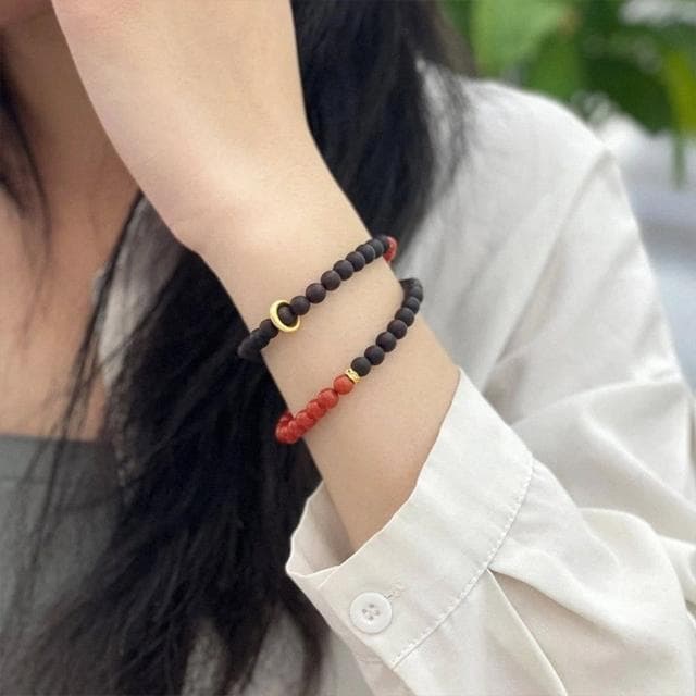 【LEESA】南紅瑪瑙\圓珠手鍊\佛珠手鍊\手環\疊戴手鍊\沉香手鍊\女手串\百搭手鍊\民族風飾品\送女生\禮物