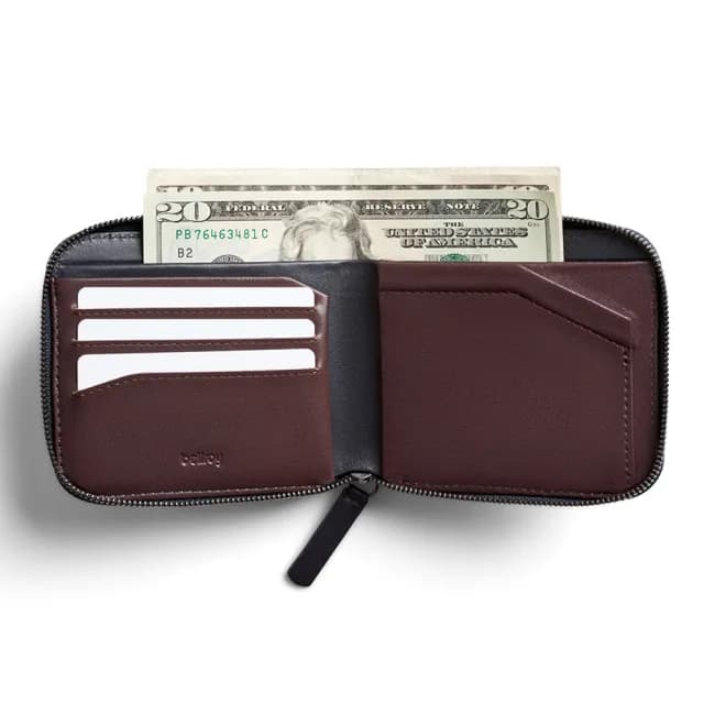 【Bellroy】Zip 拉鍊皮夾 短夾 零錢包 卡片收納包 RFID防盜 禮物 送禮 推薦(深紫色)