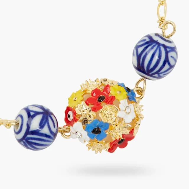 【Les Nereides】詩人之花-花束與陶瓷珠手鍊