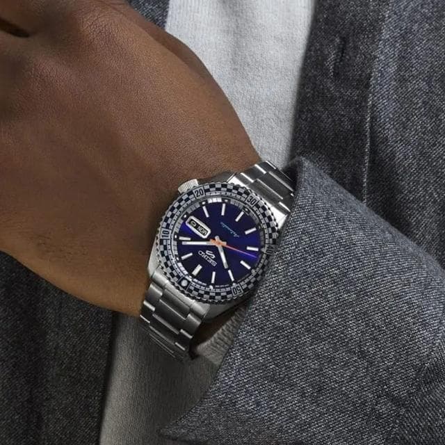 【SEIKO 精工】5 Sports 賽車風格 機械腕錶 藍色 男錶 指針錶 手錶 禮物 畢業(4R36-15Z0B/SRPK65K1)