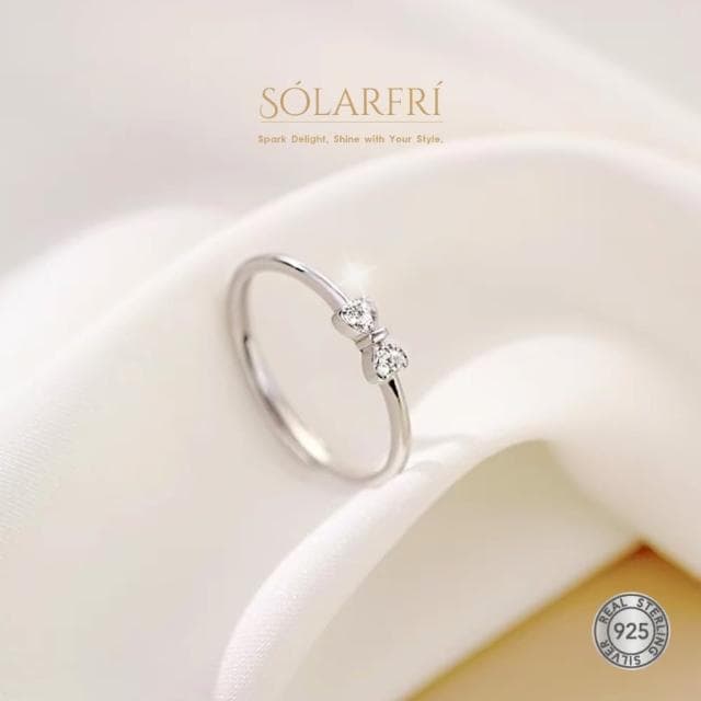【SOLARFRi】輕奢閃耀戒指｜可調整戒圍大小禮盒包裝(閨蜜求婚女友老婆情人生日禮物)