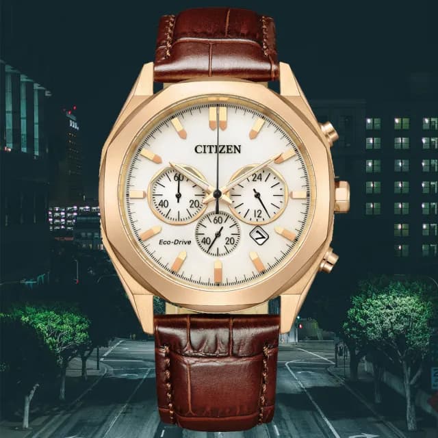 【CITIZEN 星辰】Chronograph系列 型男必備三眼計時腕錶 畢業禮物 送禮 推薦(CA4593-15A)