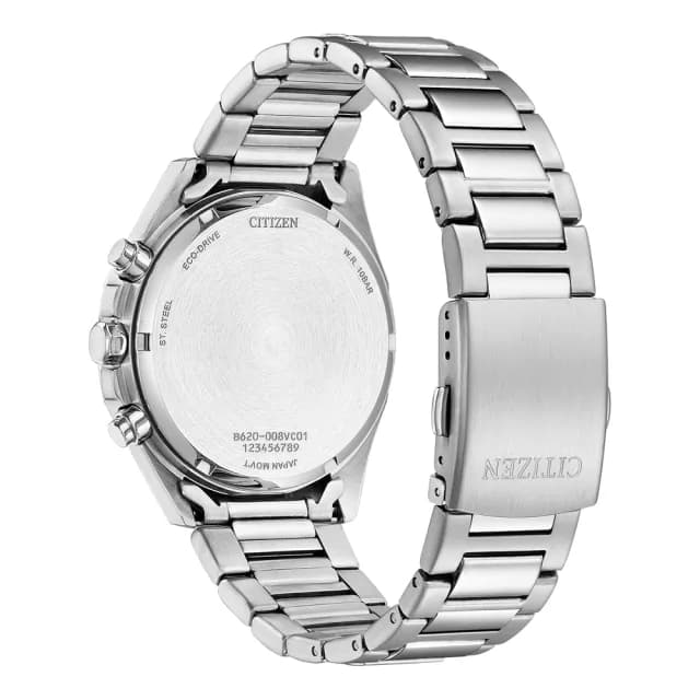 【CITIZEN 星辰】Chronograph系列 時尚光動能計時腕錶 七夕 情人節 送禮 推薦(CA4590-81X)