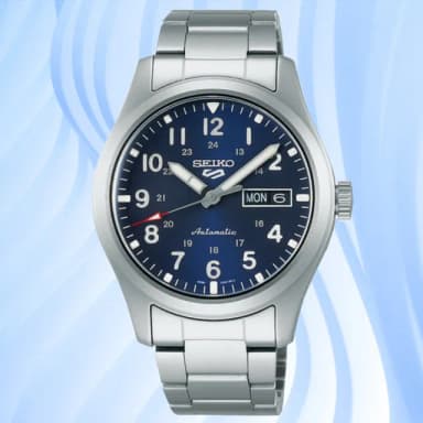 【SEIKO 精工】5 Sports系列 Lineup 復古軍風 機械腕錶 母親節 禮物 推薦(SRPG29K1/4R36-10A0B)
