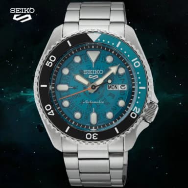 【SEIKO 精工】5 Sports系列 半透明 湖水綠 機械腕錶 畢業禮物 送禮 推薦(SRPJ45K1/4R36-13N0B)