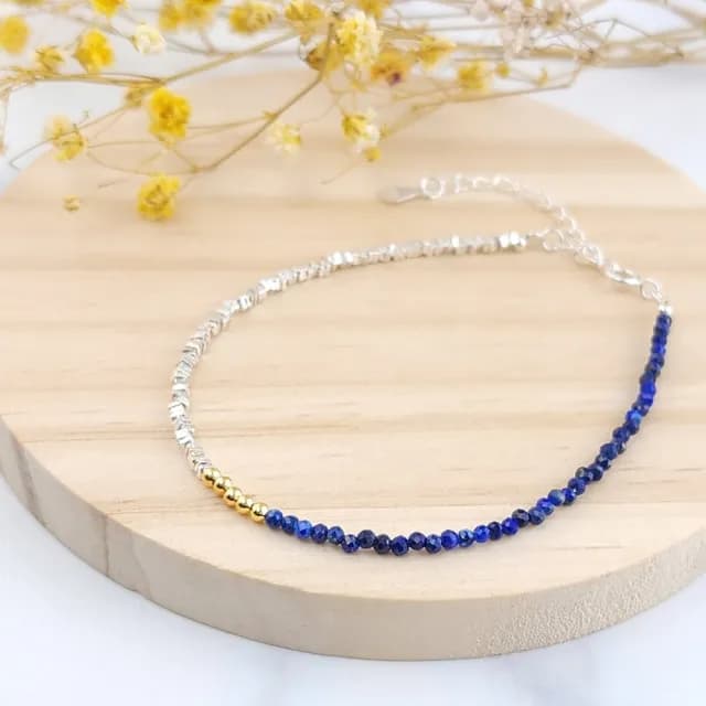 【GIUMKA】青金石手鍊．碎銀｜深邃夜空(情人節禮物)