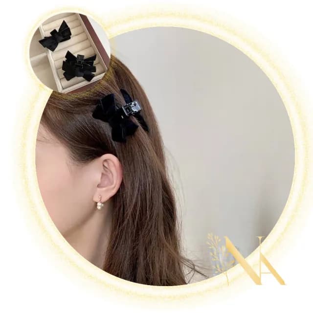 【NANA】情人節禮物 娜娜 名人同款質感黑小抓夾2入 NA080314(小抓夾2入)