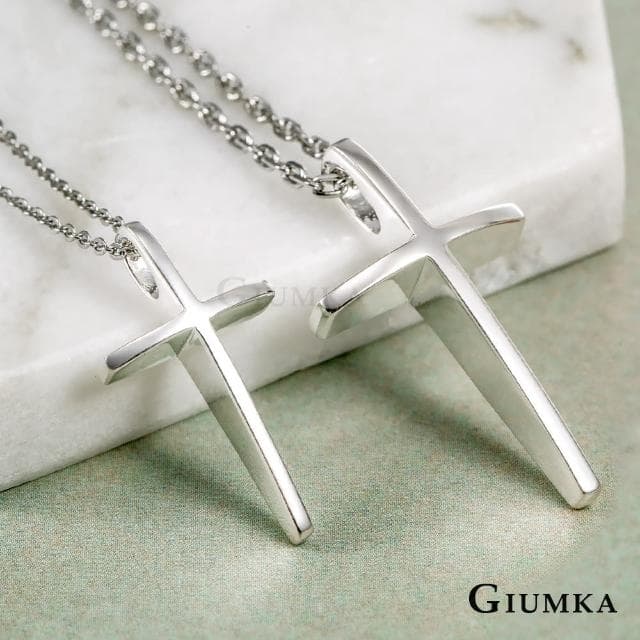 【GIUMKA】新年禮物．開運．純銀十字架項鍊(銀色)