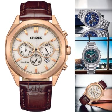 【CITIZEN 星辰】Chronograph 光動能 計時男錶  手錶 畢業 禮物 推薦(CA4590-81L.CA4590-81X .CA4593-15A)