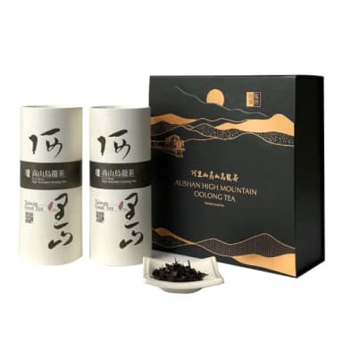 【中埔鄉農會】茶詩雅集烏龍茶禮盒X1盒(150gX2罐-禮盒 附提袋)