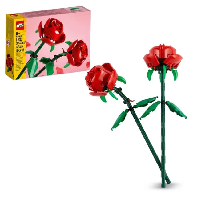 【LEGO 樂高】Botanicals 40460 玫瑰(居家擺設 花束禮物 手工藝 母親節禮物)