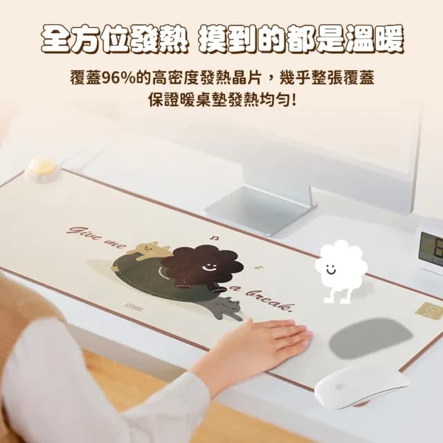 【SOTHING 向物】多功能暖墊(暖桌墊 暖腳墊 寵物保暖墊 加熱桌墊 恆溫墊 超大滑鼠墊 暖菜墊)
