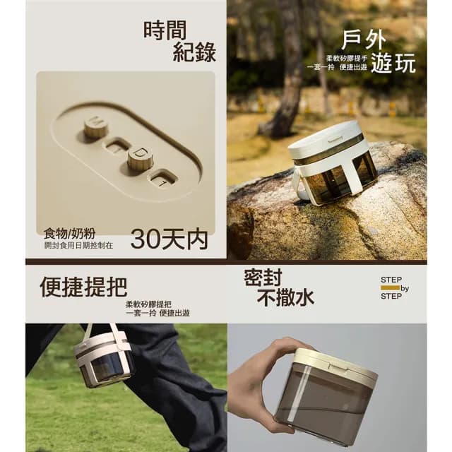 【Yep2 芽比兔】1200ml便攜密封罐(奶粉罐/密封罐/奶粉分裝)