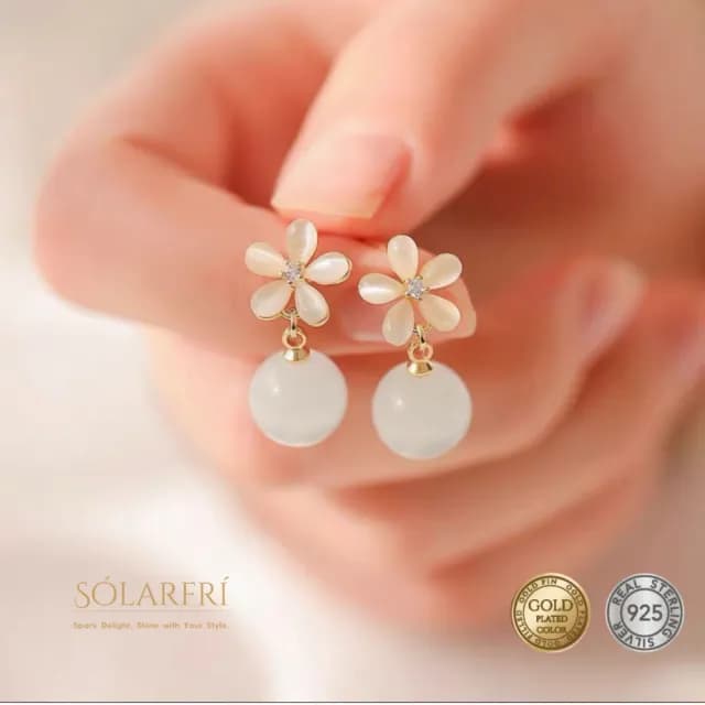 【SOLARFRi】銀針耳環｜閃耀輕奢小眾款親膚低敏 附品牌禮盒包裝(閨蜜情人女友母親老婆禮物)