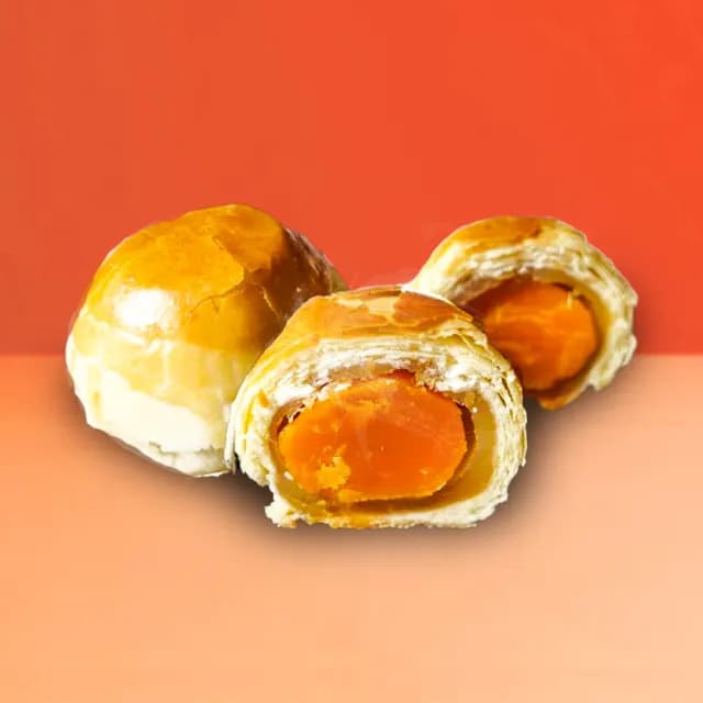 【白鵝山腳】普一登龍餅_蓮蓉金凰禮盒x1盒(50gx12入/盒)-中秋禮盒(月餅)