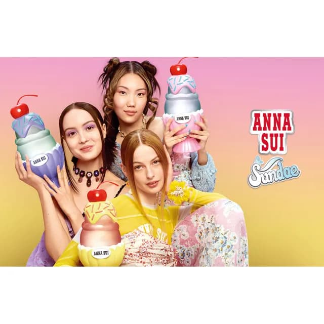 【ANNA SUI 安娜蘇】果漾聖代女性淡香水-粉紅柚惑50ml(專櫃公司貨)