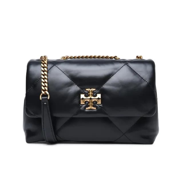 【TORY BURCH】Kira Small Diamond Quilt 小款 菱格形絎縫 鍊條 肩背包 黑色 154706