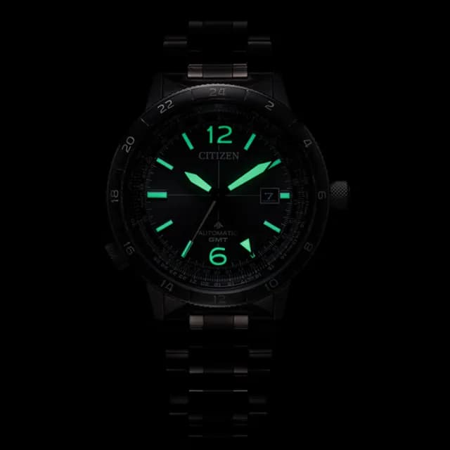 【CITIZEN 星辰】PROMASTER GMT兩地時間 機械錶 男錶 畢業禮物 送禮 推薦(NB6045-51H)