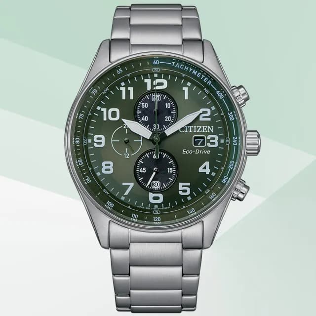【CITIZEN 星辰】Chronograph系列 時尚光動能計時腕錶 七夕 情人節 送禮 推薦(CA0770-72X)