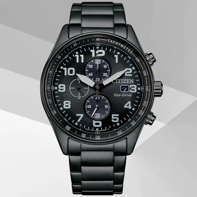 【CITIZEN 星辰】Chronograph系列 時尚光動能計時腕錶 七夕 情人節 送禮 推薦(CA0775-79E)