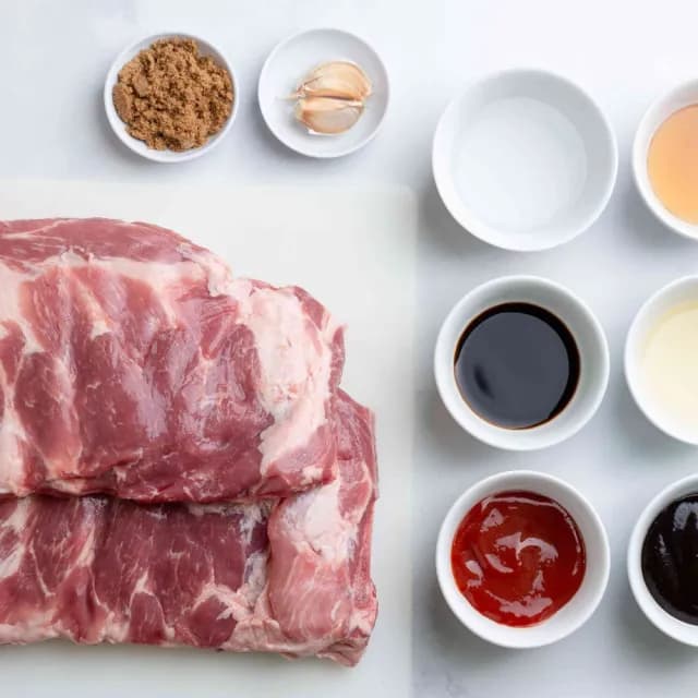 【秘傳美食料理】所以我說那個醬汁！秘醬燒烤豬肋排2包附贈醬汁(650g 微波美食中秋烤肉聖誕節年菜)
