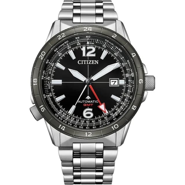 【CITIZEN 星辰】PROMASTER 限量 飛行錶 GMT 抗磁 機械錶 男錶 手錶 畢業 禮物 推薦(NB6046-59E)