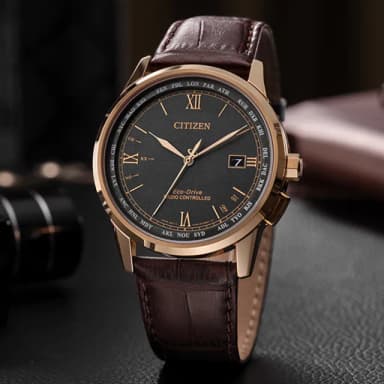 【CITIZEN 星辰】GENTS系列 電波對時 經典紳士光動能腕錶 畢業禮物 送禮 推薦(CB0158-10H)