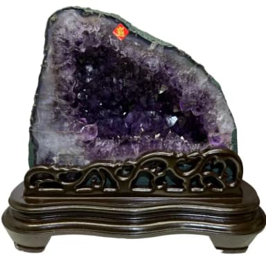 【恬芯晶品】5.65kg精選巴西紫水晶洞新居財位擺設XA73(紫鈦晶晶洞開運招財招貴人開業財位新春禮物)