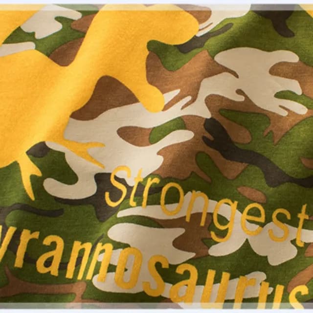 【橘魔法】迷彩恐龍短袖上衣(童裝 男童  T恤)