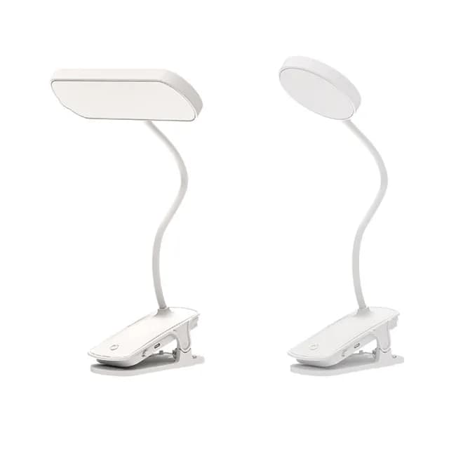 【Kyhome】夾式LED學習護眼檯燈 智能觸控閱讀燈 三擋調光 學生學習桌燈 床頭小夜燈(交換禮物)