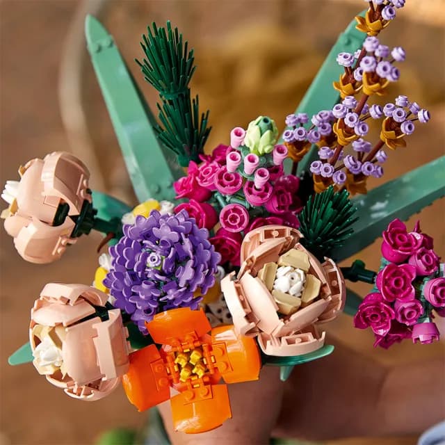 【LEGO 樂高】Botanicals 10280 花束(花束 擺設 居家裝飾 DIY 禮物 母親節禮物)