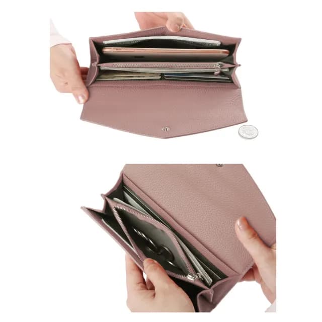【JOYFUL LIFE 特樂生活】雙11 柔軟 氣質 信封長夾(零錢包/ 皮夾 / 長夾)