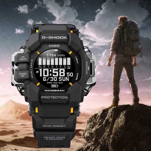【CASIO 卡西歐】G-SHOCK 多功能電子腕錶 雙11 特惠 推薦(GPR-H1000-1)