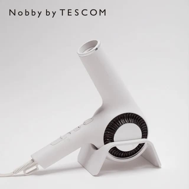 【Nobby by TESCOM】日本專業沙龍修護離子吹風機 NIB3000TW 晨霧白(日本製造)